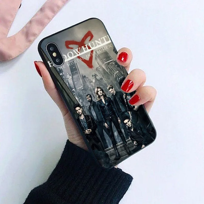 TPU Shadowhunter ANGELIC RUNE Мягкий силиконовый прозрачный чехол из материала TPU чехол для iPhone 4S 5S 5C 6 6S 7 Plus X 10 XS XR XS Max 11Pro MAX - Цвет: TPU