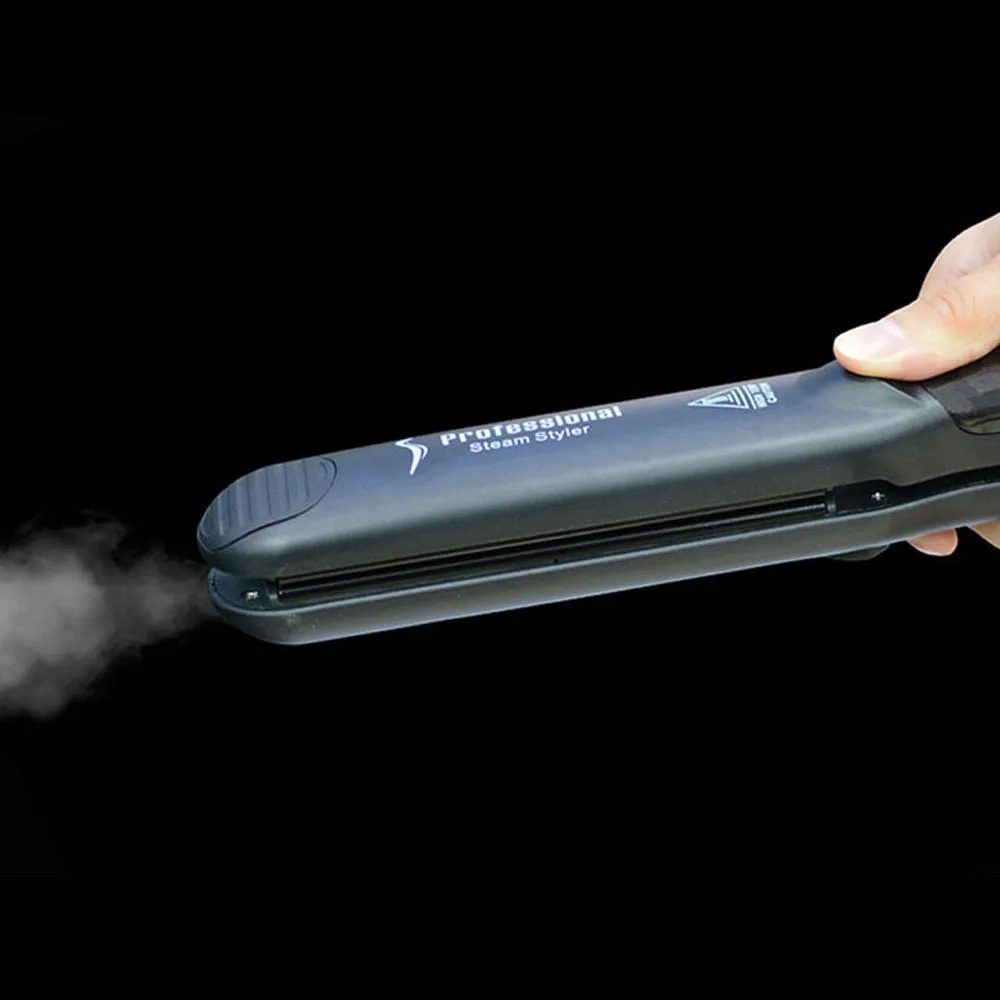 Паровой выпрямитель для волос профессиональный турмалиновый Керамический с