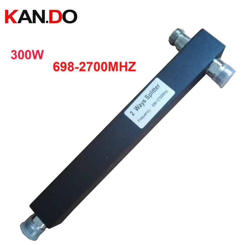 

New 300W Telecom Use Cavity Power Splitter 2 Ways Phone Signal RF Divider 698-2700Mhz Frequency Splitting Device Dividing Tool