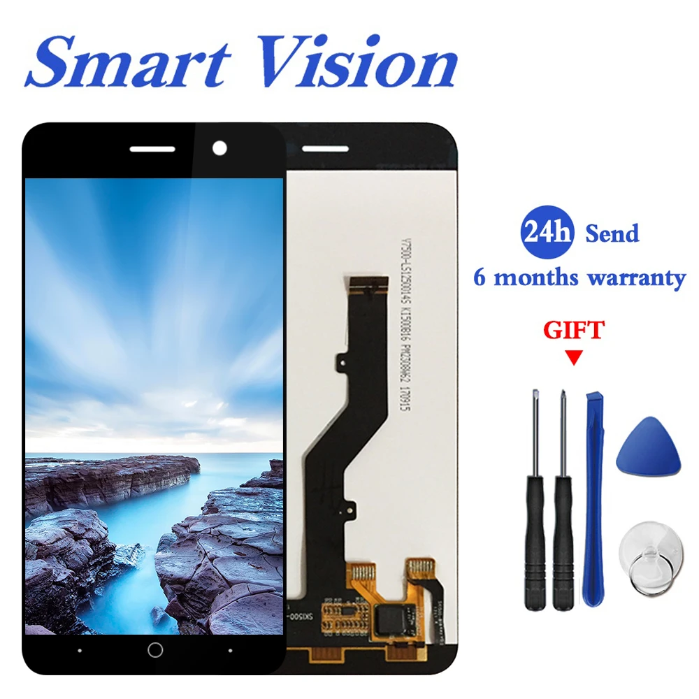 Для zte Blade A520 ЖК-дисплей в сборе сенсорный экран Стекло экрана цифрователя панель для zte A520 ЖК-экран для zte A520 дисплей