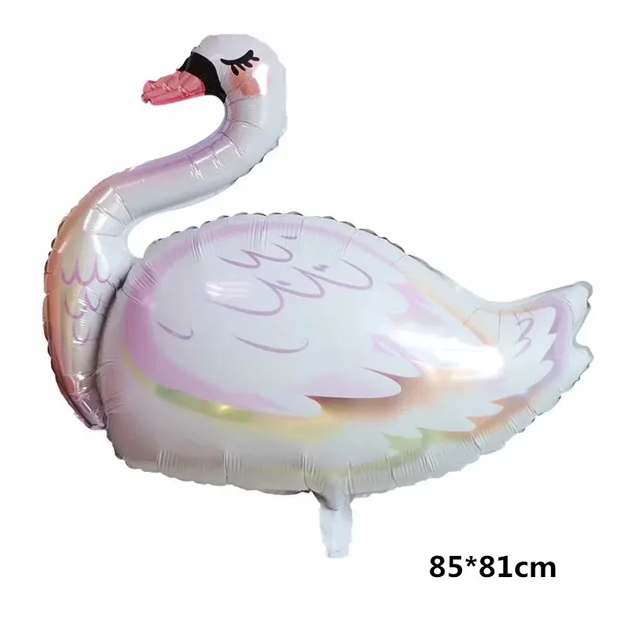 Big Swan Birthday Balloons Rose Pink Flamingo Moon Heart Beer cup Foil Balloon Wedding Mariage Decoration Adult Party Helium Air Globos - Цвет: Big Swan