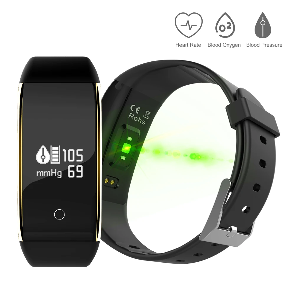 Bluetooth спортивный Браслет Смарт для измерения кровяного давления монитор