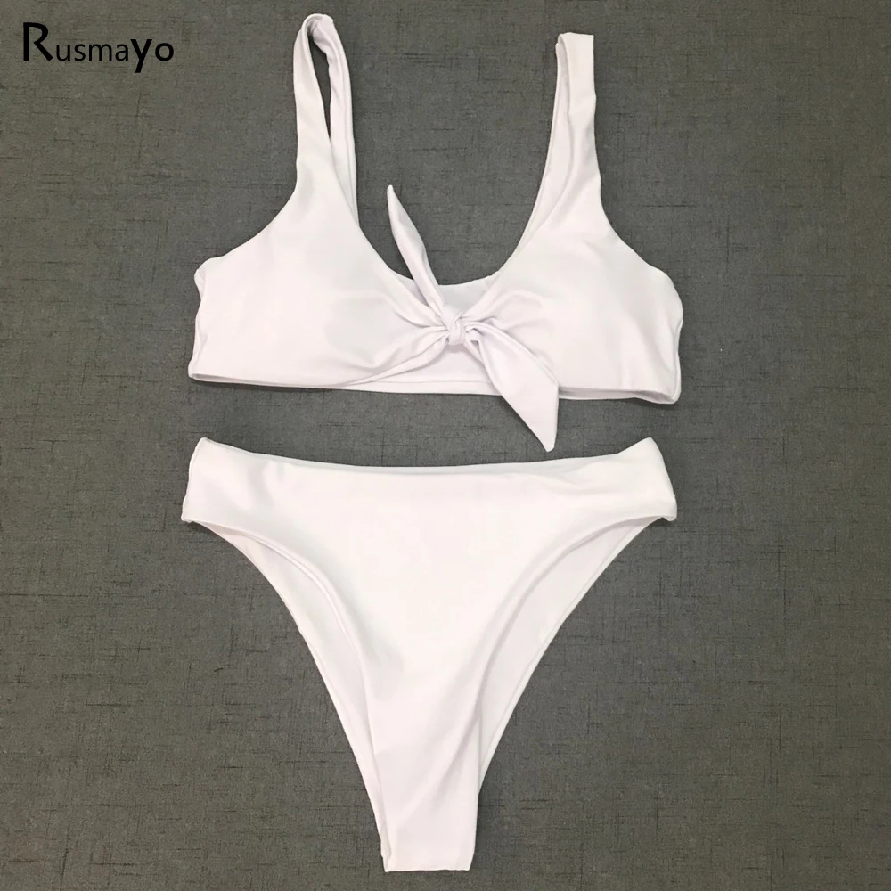Комплект бикини женский сексуальный купальник с узлом раздельное для женщин