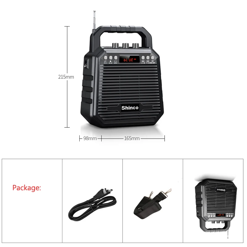 Портативные активные колонки 5 дюймов В Hi Fi с литиевым аккумулятором Bluetooth MP5