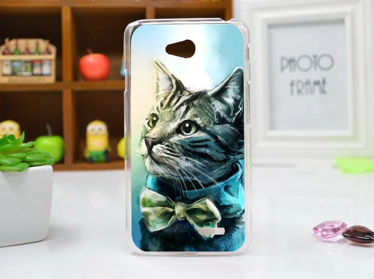 b020 Жесткий чехол из поликарбоната С Рисунком Тигра льва медведя для LG L65 Optimus/diy чехол для LG Optimus L65 Dual D285 D280 - Цвет: b020