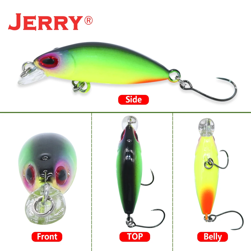 Jerry 1 шт. 35 мм 1,8 Г площадь потока Форель Приманка-вобла Сверхлегкий микро гольян рок рыболовные приманки искусственные приманки