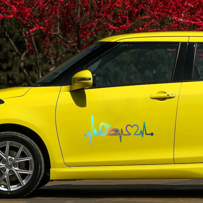 Автомобильная наклейка пожарный шлем сердцебиение спасательный круг винил для