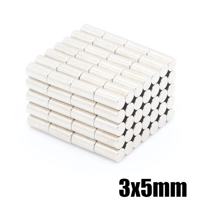 500 шт 3x5 мм Мини сверх-редкоземельные дисковый неодимовый магнит 3*5 процесс