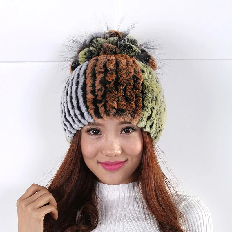 2017 Новое Прибытие Женщин Зимняя Шапка Шерстяная Хлопок Теплые Шапки Головные