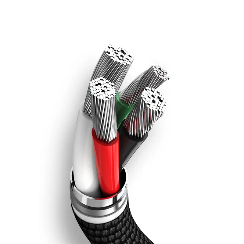 USLION Micro USB кабель для samsung Xiaomi huawei MEIZU Android L Тип MicroUSB Быстрая Зарядка Кабели адаптер данных кабель