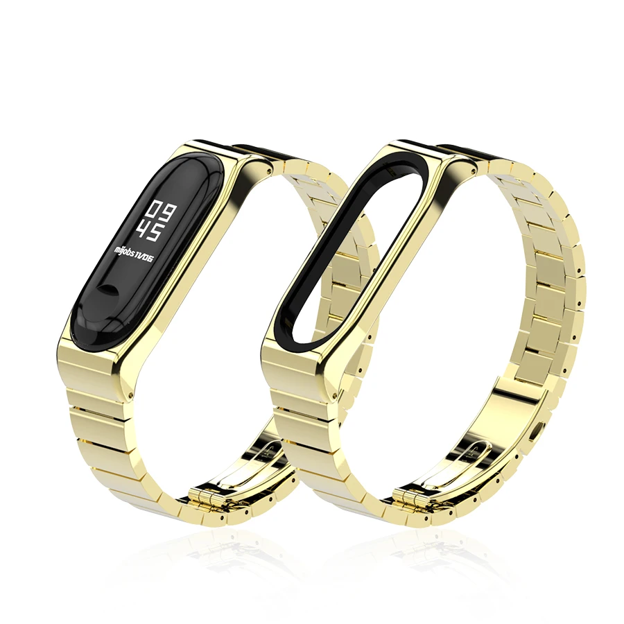 Ремешок mi jobs для mi Band 4 3 металлический ремешок для Xiaomi mi Band 4 браслет из нержавеющей стали mi Band 3 браслеты mi Band 4 ремешок на запястье