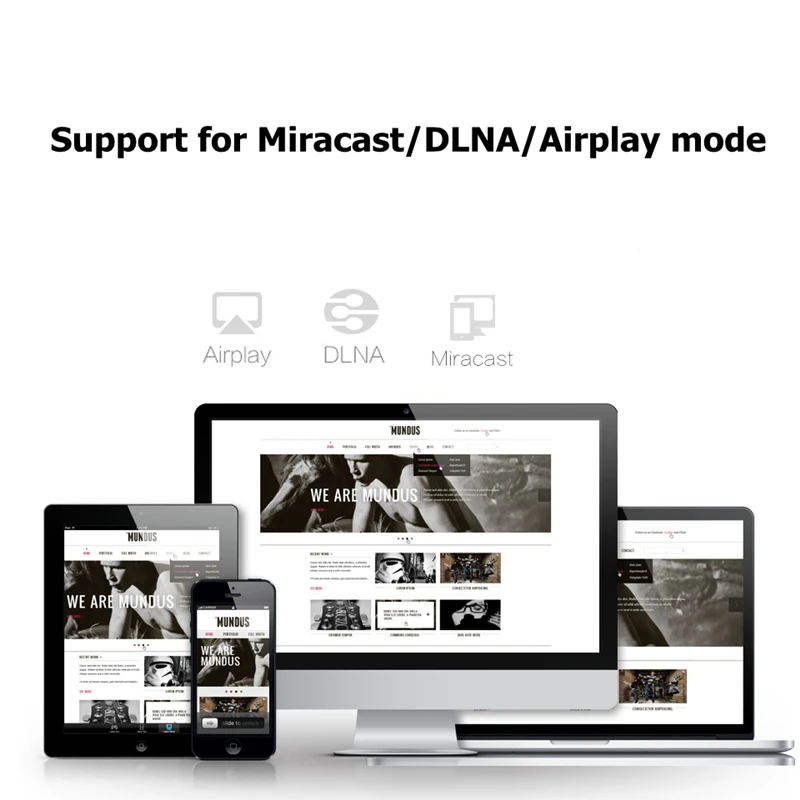 RANKMAN Anycast tv Stick Беспроводной Wi-Fi дисплей приемник Mirascreen HDMI ключ Miracast DLNA Airplay 1080P для Android iOS