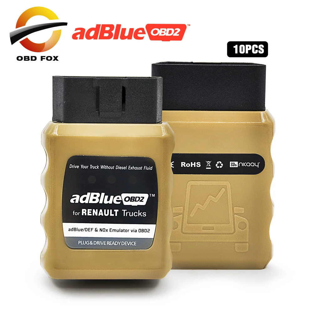 Эмулятор Adblue для грузовика AdblueOBD2 RENAULT Trucks оборудованный / DEF 10 шт./лот бесплатная