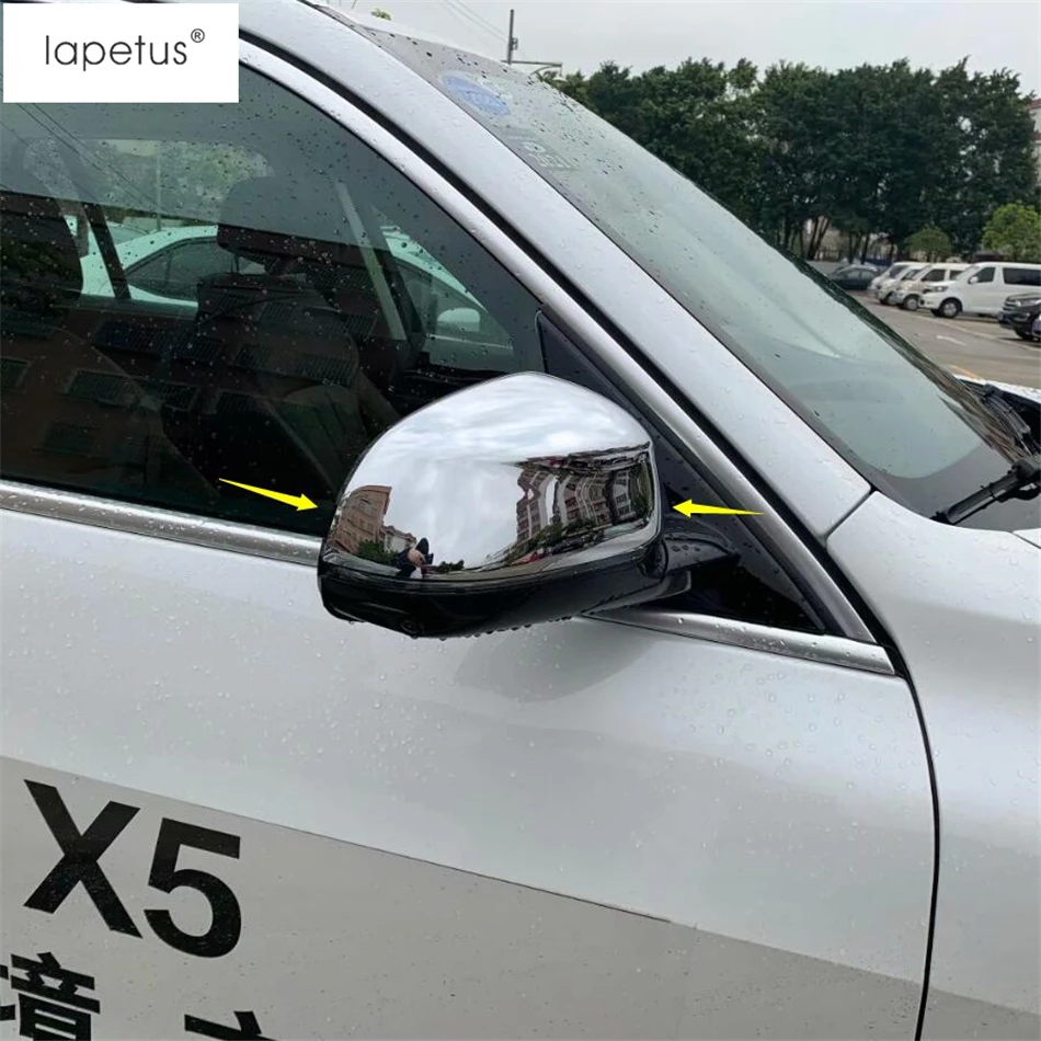 

Lapetus Accessories Fit For BMW X5 G05 2019 - 2021 Outside Door Rearview Mirror Decoration Shell Cover Trim / Carbon Fiber ABS