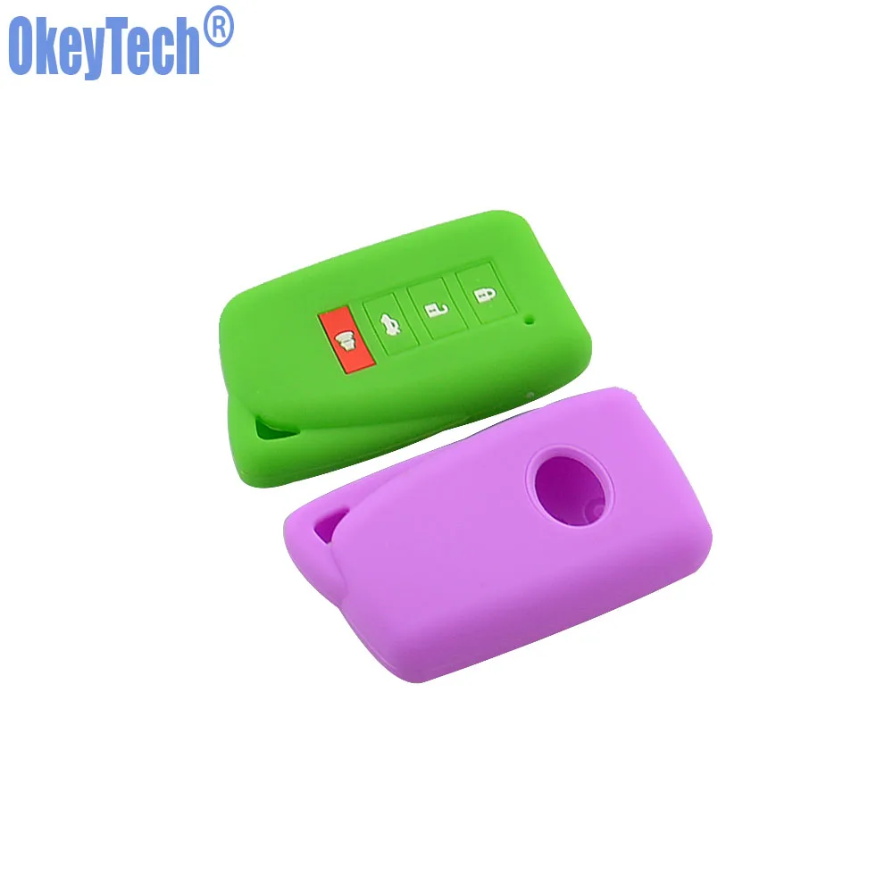 OkeyTech 4 кнопочный силиконовый чехол для автомобильного ключа LEXUS NX 200 NX300H RX 350 450H ES GS