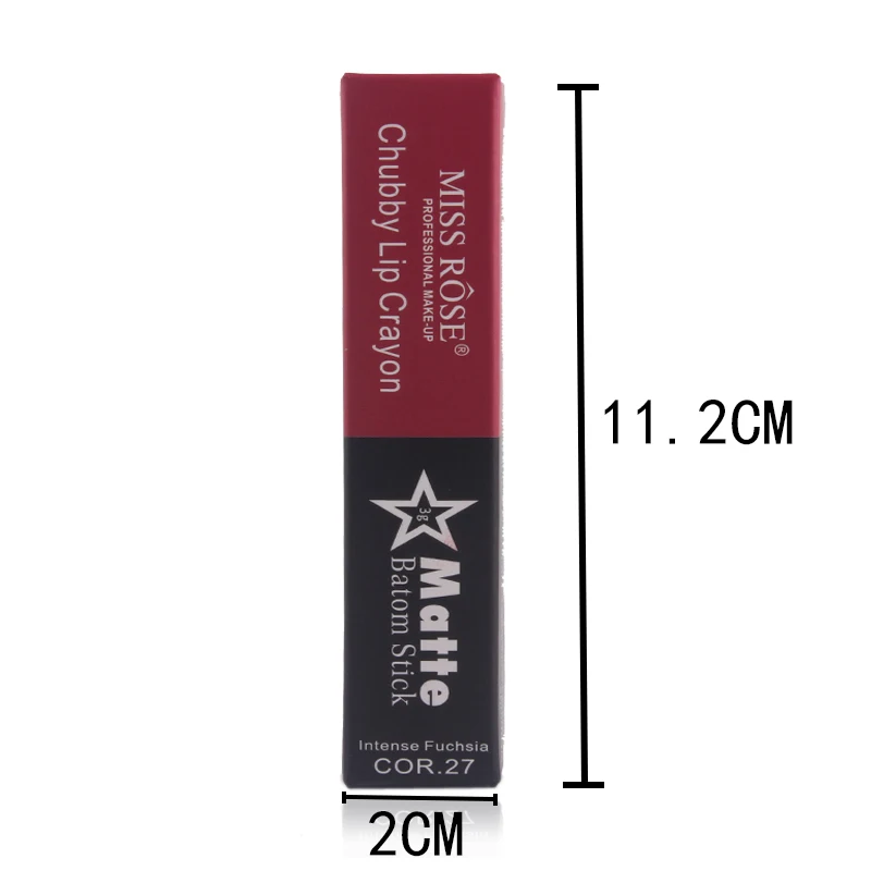 Матовая бархатная губная помада MISS ROSE косметический карандаш для губ Batom стойкий