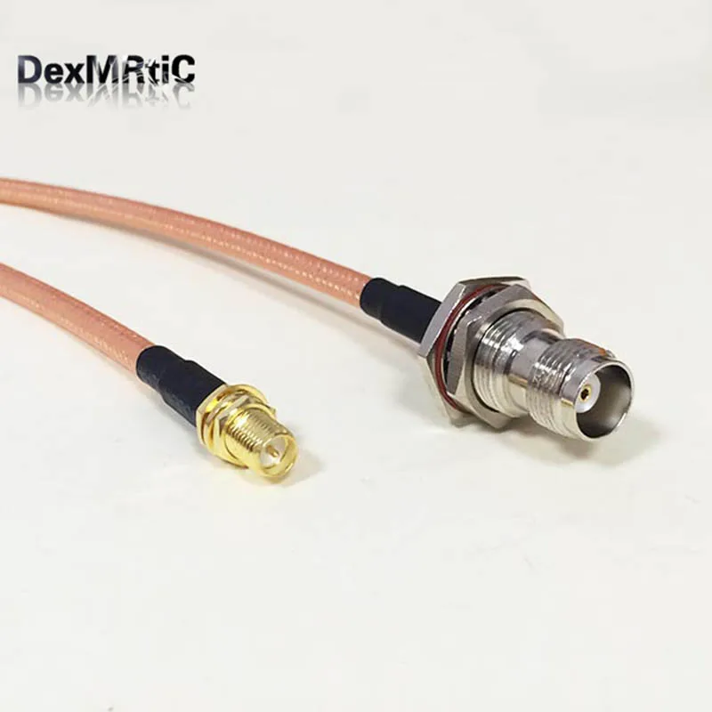 

High-quality low-attenuation RP-SMA Female Jack Switch TNC Female bulkhead Pigtail Cable RG142 50CM 20" Adapter for WIFI