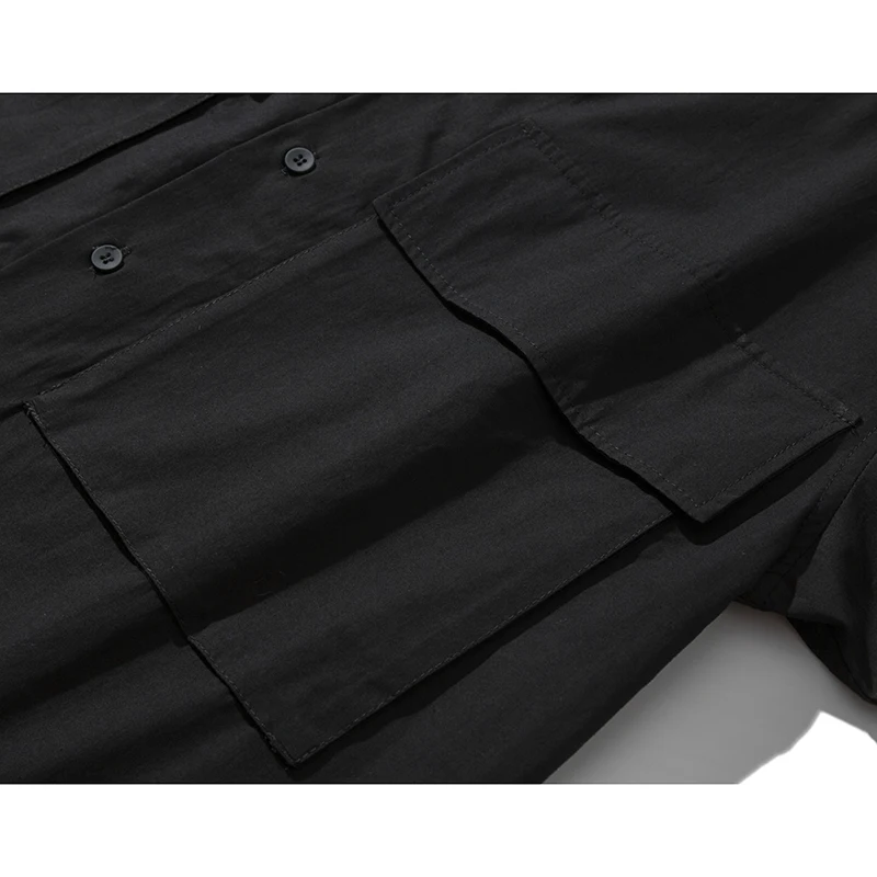 Мужская белая рубашка в японском стиле Харадзюку свободная большого размера с