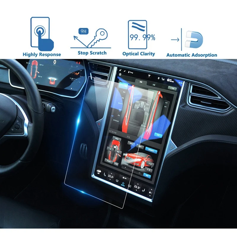 Центр управления контактный экран автомобильная навигация с закаленным стеклом