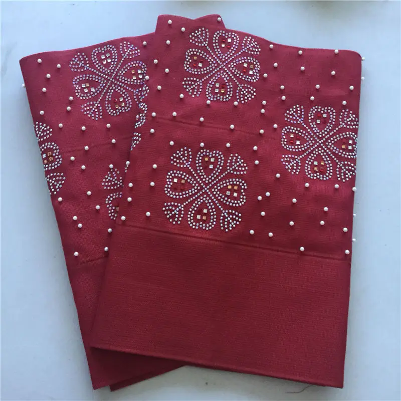 Нигерийская Высокая мода Aso OKE с полными камнями нигерийские женские головные уборы Aso OKE цвета фуксии Aso Ooke тюрбан 30