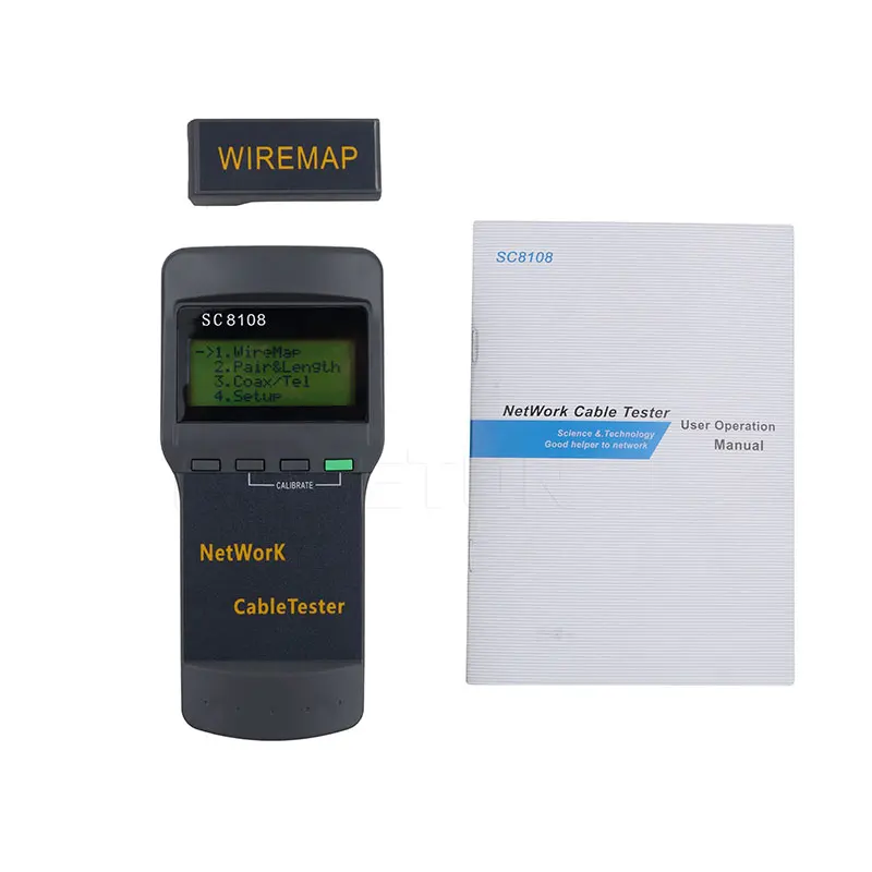 Многофункциональный сетевой тестер SC8108 ЖК дисплей LAN Телефон Кабельный счетчик и
