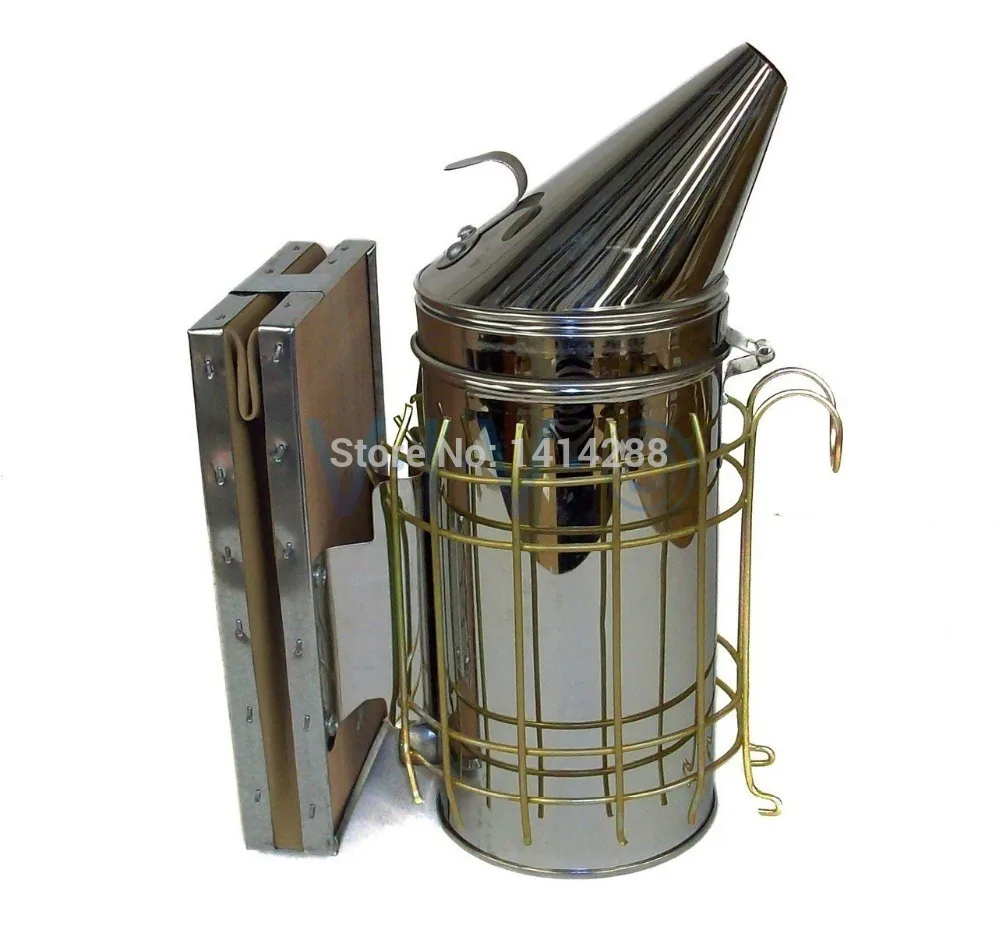 Bee Hive Smoker Stainless Steel with Heat Shield Beekeeping Tool Equipment D-2048 | Дом и сад