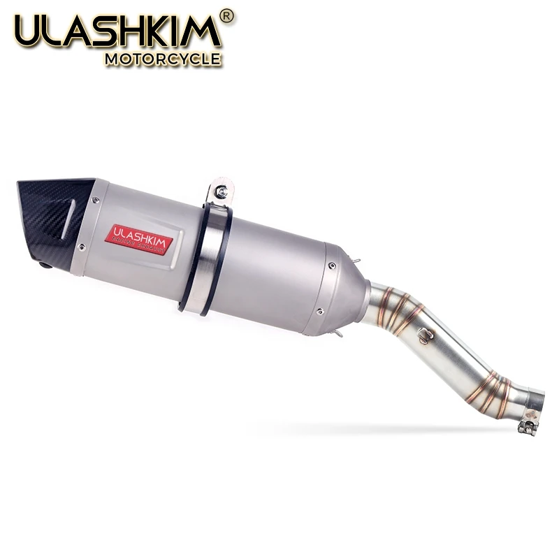 

Motorcycle Full Exhaust System Muffler Escape Modified Contact Middle Link Pipe Tube Slip On For Honda CBR300 CBR300R