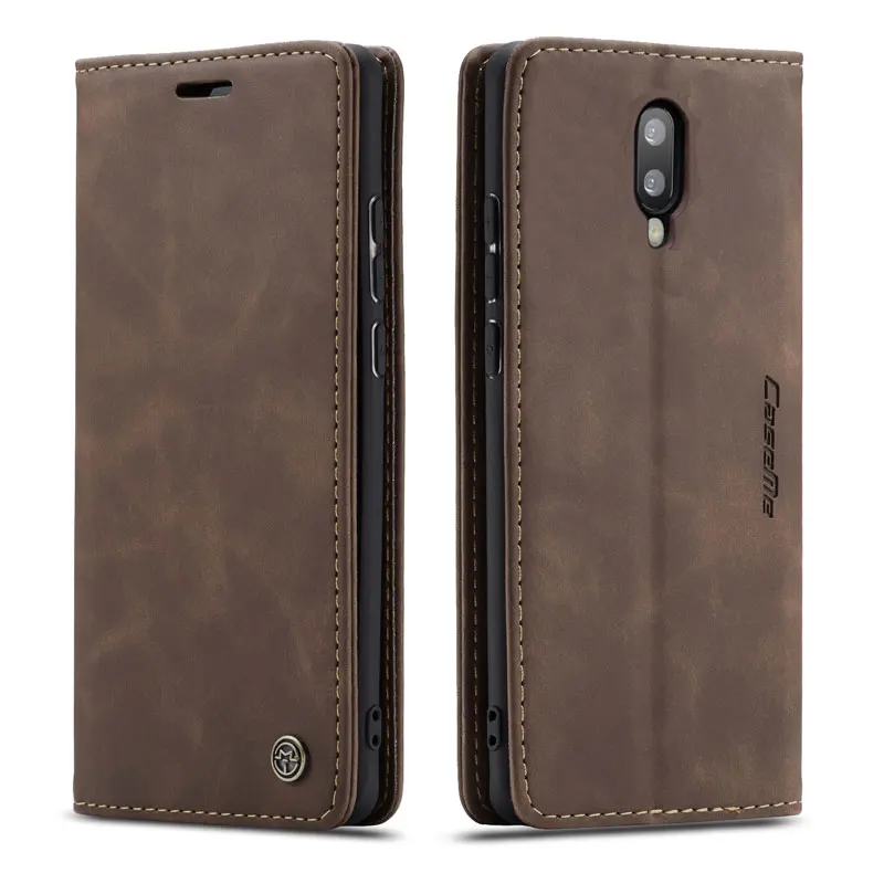 Магнитный флип чехол для Oneplus 7 Pro кожаный кошелек One Plus телефона 1 + 7Pro CaseMe ретро