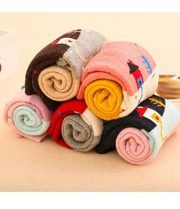 Партия из 5 пар маленькие каюты сшитые цвета полушерстяные Женские повседневные