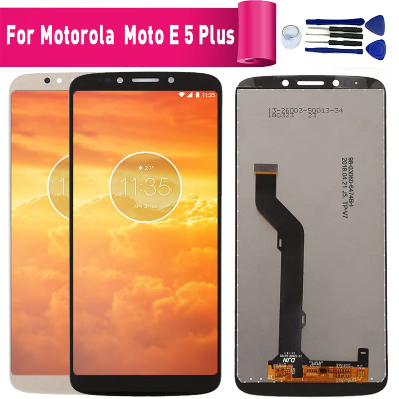 Сменный ЖК экран для Motorola Moto E5 Plus модуль сборки экрана Plus|Экраны мобильных