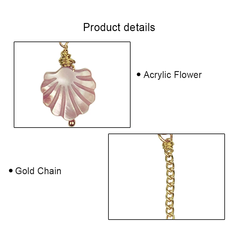 Женские длинные серьги в виде цветка ракушки Японский Корейский стиль милые boucle