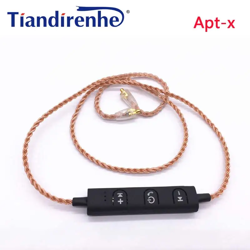 

APT-X MMCX Bluetooth Сменный кабель для Shure SE215 SE535 SE846 Sennheiser ie80 ie8I IE8 наушников TF10 TF15, кабели для гарнитуры
