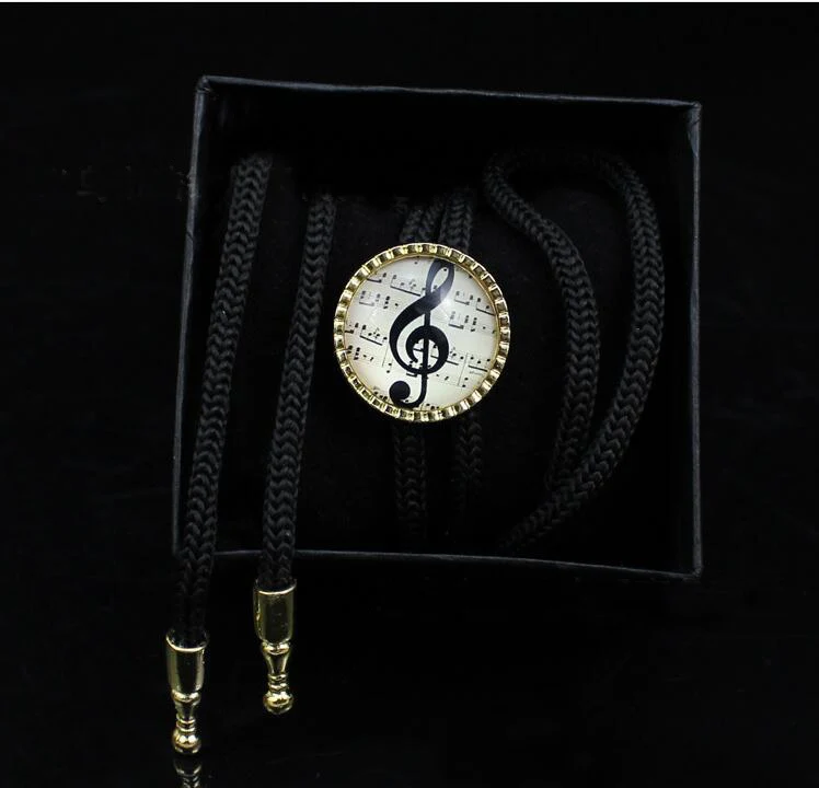 Cowboy Bolo Tie Women Fashion Jewelry Black Neck Wear Office clothing Accessories Music G-Clef Necklace Ties | Аксессуары для