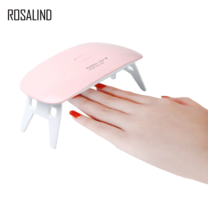 УФ светодиодная лампа ROSALIND для ногтей ультрафиолетовая всех видов гель лака