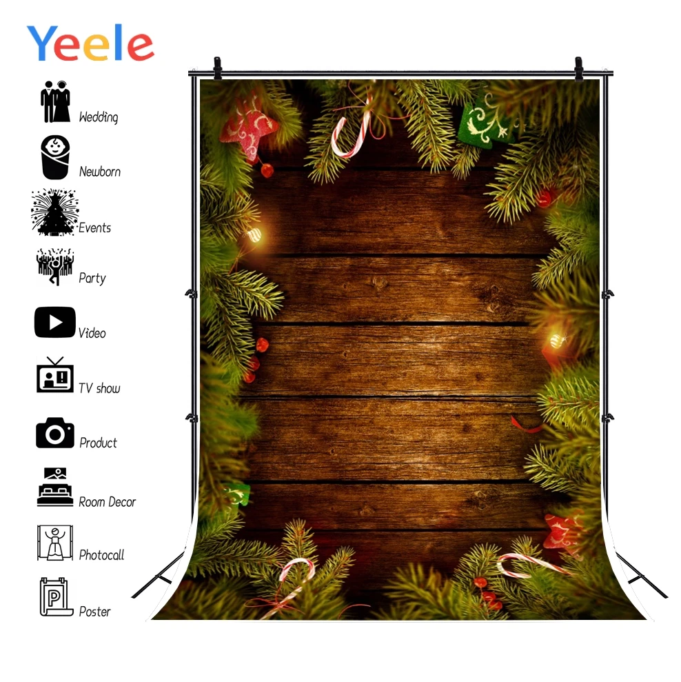 Yeele гранж деревянная доска текстура сосна фотография фоны Рождество