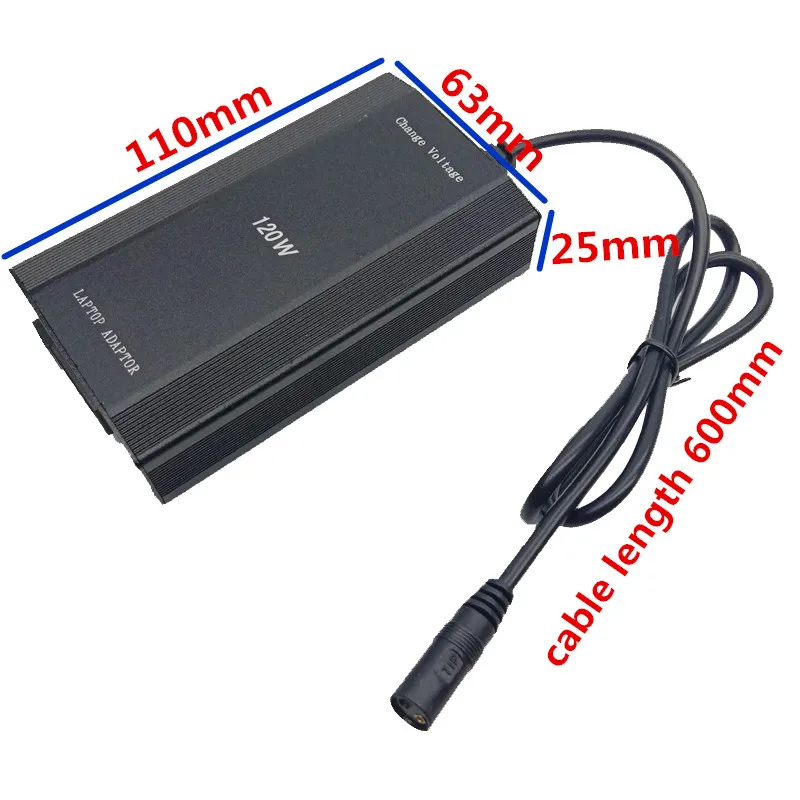 Европа США Великобритания Австралия штекер 120W 12V 15V 16V 18V 19V 20V 22V 24V адаптер переменного, постоянного тока адаптер с регулируемой мощностью автомобиля дома Зарядное устройство Мощность поставить USB5V