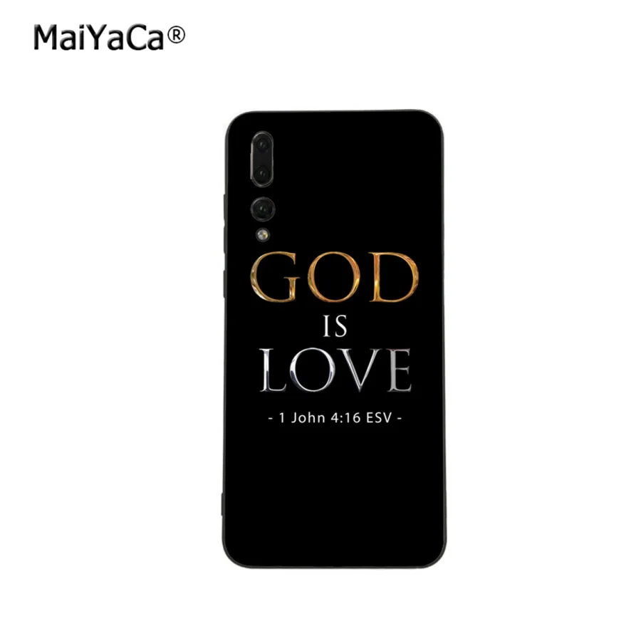 Чехол для телефона Huawei P20 P30 P10 plus P9 Mate 10 lite 20 pro Honor view Y7 prime Y9 2019 Enjoy9 с надписью god is love
