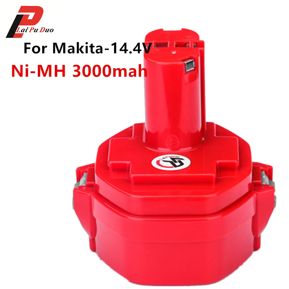 14 4 V 3000mAh Ni MH Аккумуляторная батарея для Makita 14221420192600 1 193985 8 194172 2|Перезаряжаемые