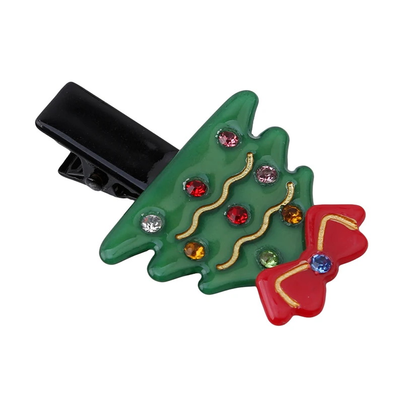 Милое Рождественское украшение для волос с рисунком рождественской елки