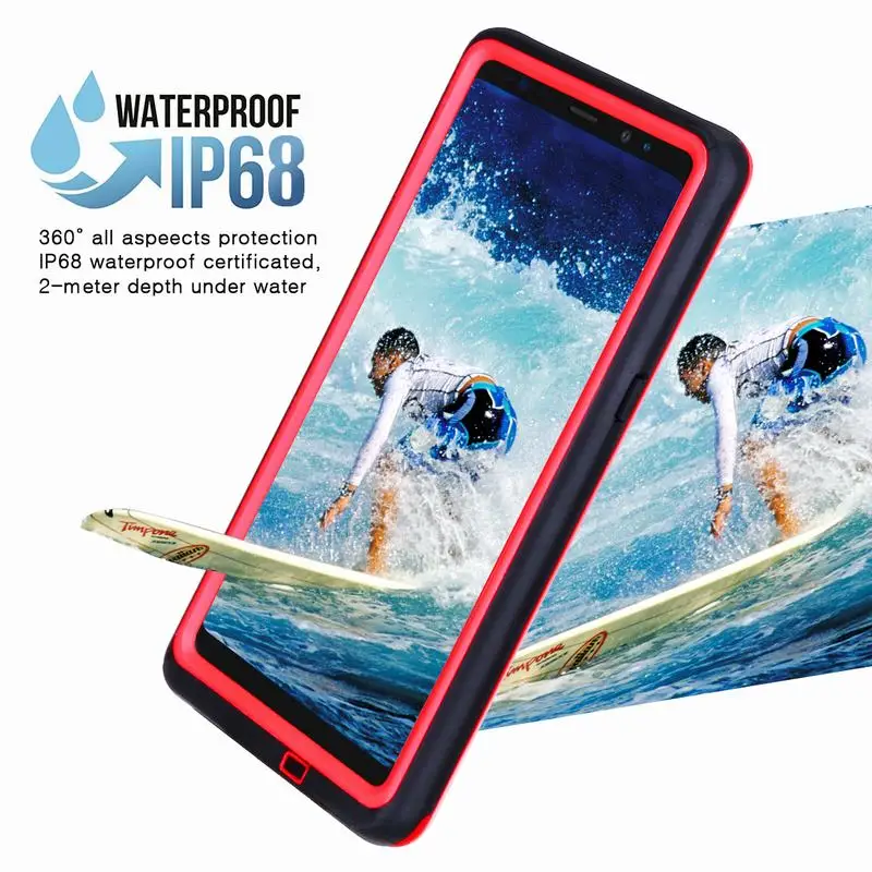 Waterproof Case For Samsung Galaxy Note 8 Luxury Original 360 Full Protection Matte Cover Shockproof |