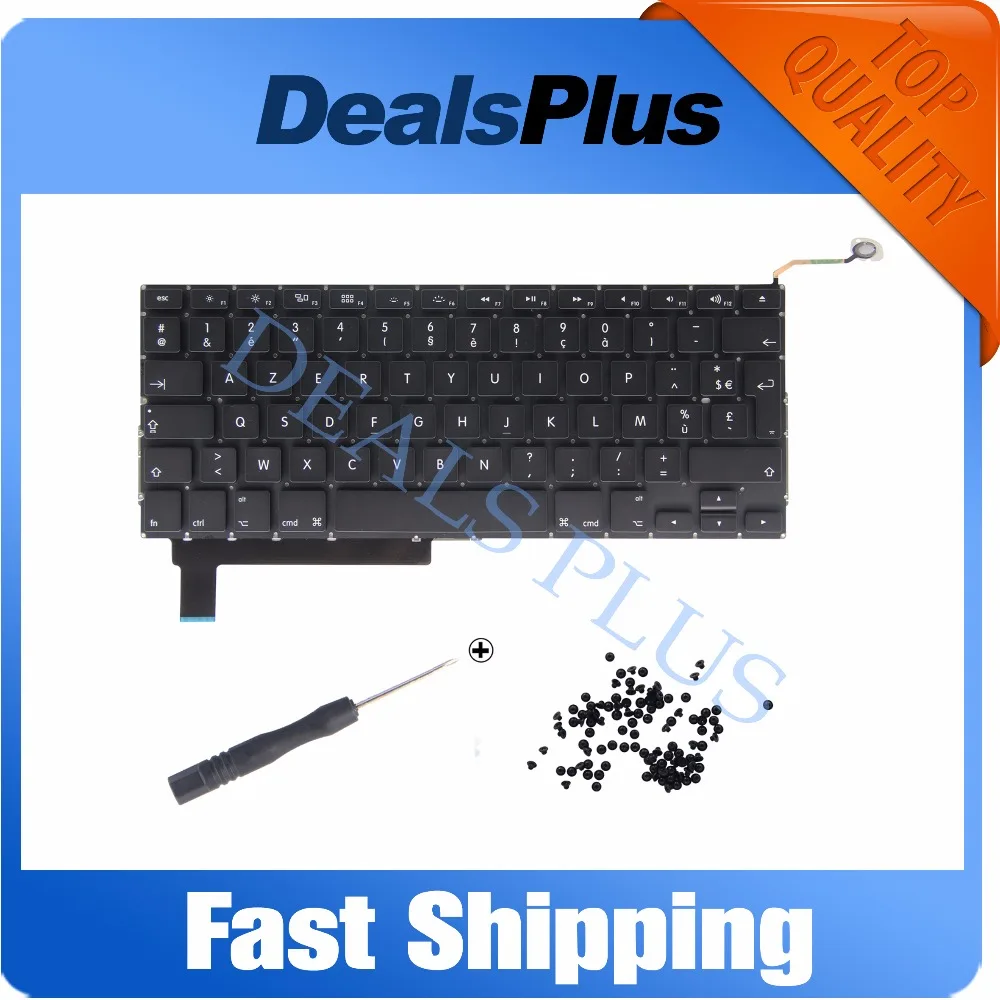 

Tested New A1286 AZERTY French FR Keyboard For Macbook Pro Unibody 15" A1286 MB985 MB986 MC371 MC372 2009-2016 year