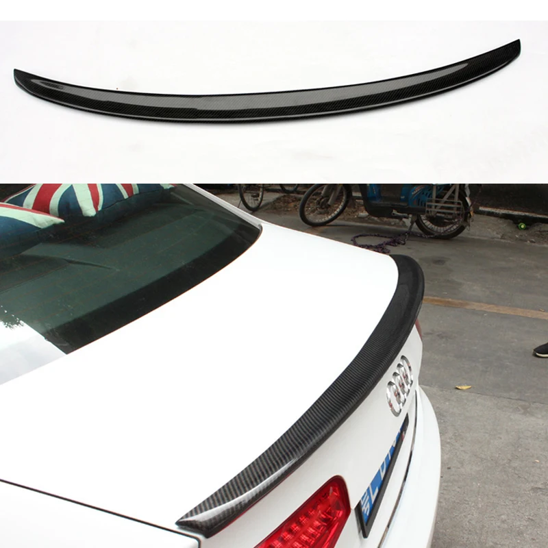 For Audi A4 B8.5 Carbon Rear Spoiler S4 Style Fiber Trunk wing Sedan 4-Doors car 2013 2014 2015 | Автомобили и мотоциклы