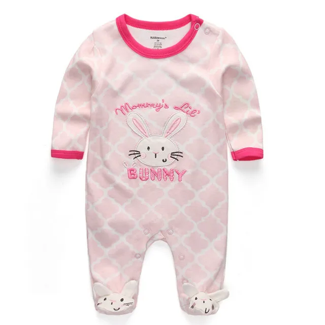 girl rompers 1061 Детские комбинезоны для новорожденных; комбинезоны для мальчиков; Одежда для младенцев; г. Мягкая хлопковая одежда; комбинезоны; одежда для малышей; новая одежда для девочек; От 0 до 1 года - Цвет: girl rompers 1061