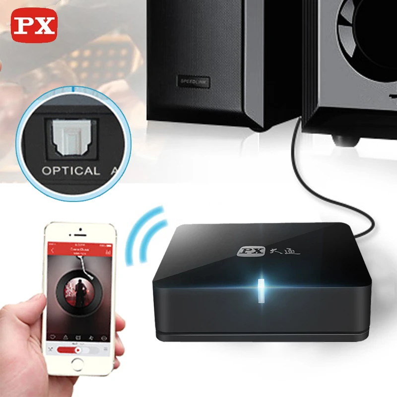 PX приемник Bluetooth Aptx аудио Spdif 5 1 Звук Системы Беспроводной музыка мини Hi Fi адаптер 3