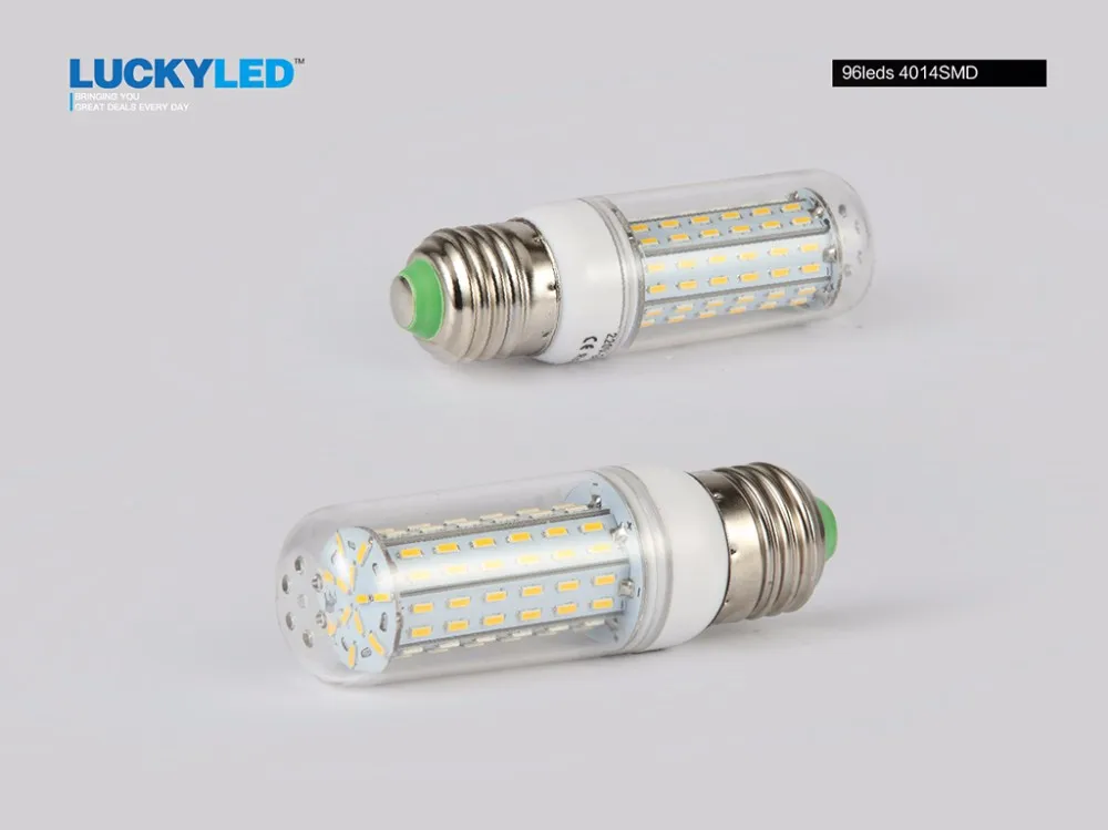 LUCKYLED светодиодный кукурузный светильник лампочка E27 светодиодный светильник 220V SMD4014 36 56 72 96 138 светодиодный s 360 угол люстра Свеча светильник ing лампада светодиодный