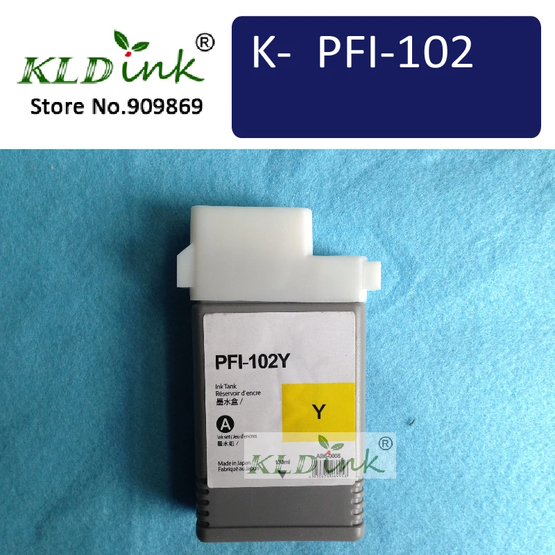 

PFI-102Y желтый совместимый чернильный картридж (0898B001 чернила)