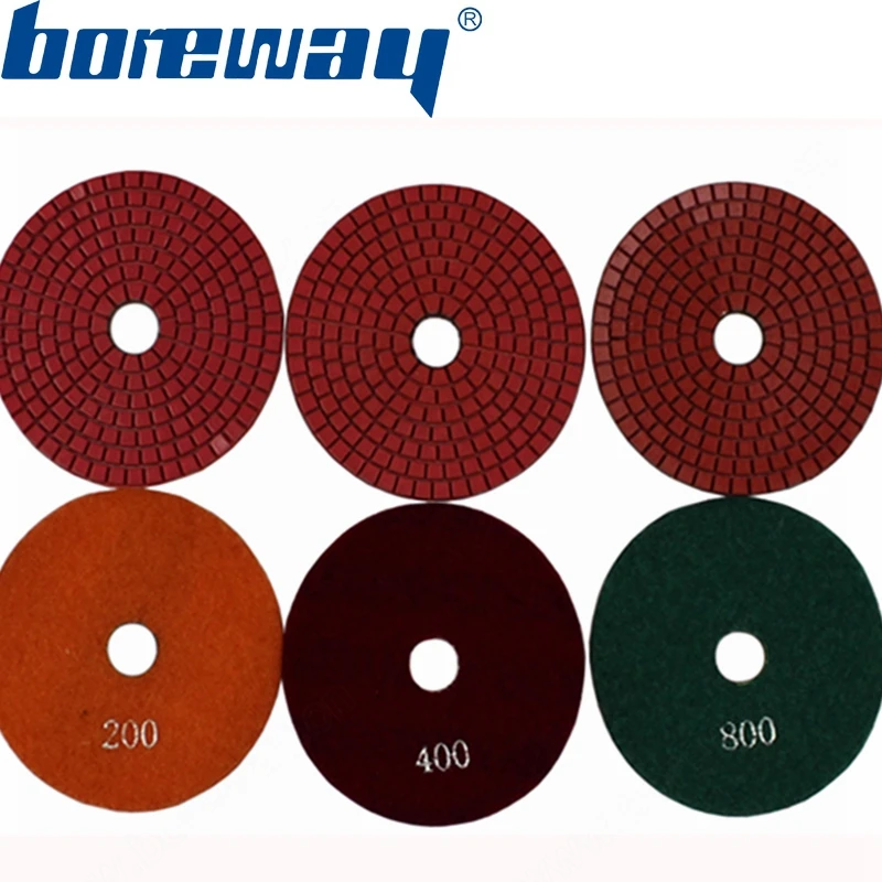 Полировальная абразивная накладка 7 шт./лот 80/100/125 мм|abrasive pad|stone polishingstone polishing abrasives