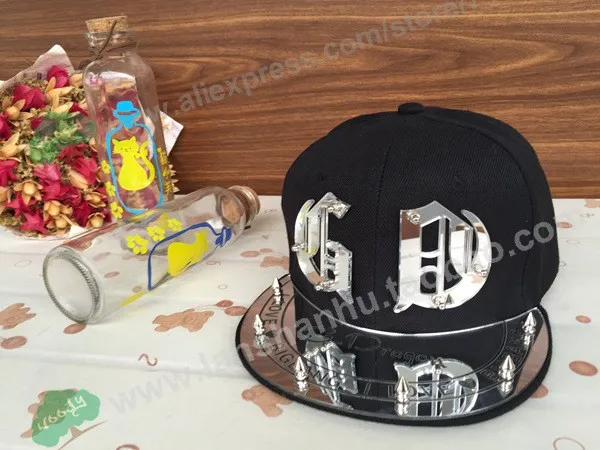 Модная корейская модная крутая GD Bigbang g-dragon Шипы Заклепки Kpop 3D акриловая шляпа бейсбольная Кепка в стиле хип-хоп Регулируемая Кепка