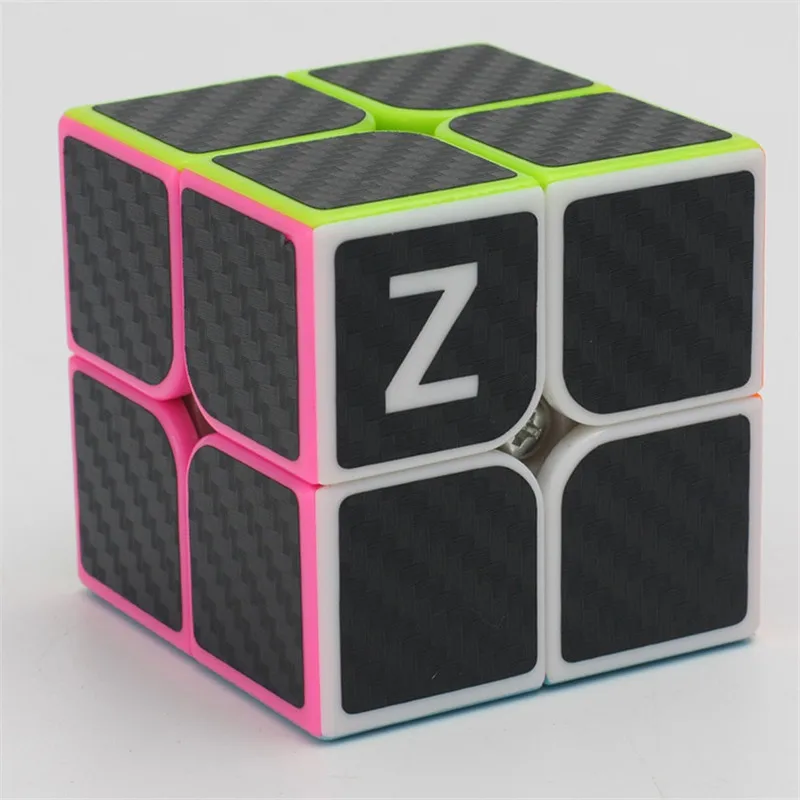 

ZCUBE 2x2x2 Carbon Fiber Sticker Speed Magic Cube Puzzle Toy Children Kids Gift Toy Youth Adult Instruction
