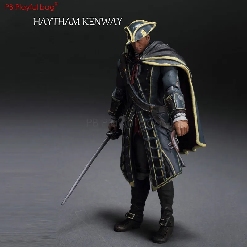 Assassin C 15 см Connor& Haytham KenWay& Edward KenWay фигурка ПВХ Коллекционная модель Фигурка игра подвижная модель игрушки HB41 - Цвет: with box
